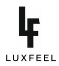Logo de la marca LUXFEEL con las letras L y F